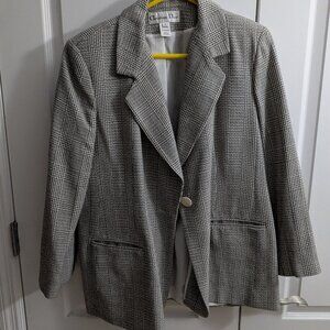 Christian Dior Check Pattern Women's Blazer - Size 8